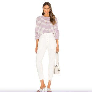 PISTOLA Denim Tammy High Rise Trouser Pant, Alabaster, 24 - Altered